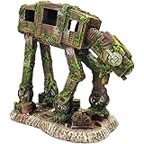 SLOCME Aquarium at-at Imperial Walker Star Wars Decorations - Fish Tank Resin Robot Betta Fish Hide Cave Ornament