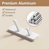 susswiff 6 Pack White Adhesive Hooks for Wall and Door 13 lb Hold view 7