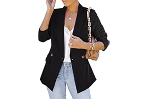 LookbookStore Blazer Jackets for Women Business Casual Outfits Work Office Blazers Lightweight Dressy Suits with Pocket