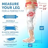 Mighty-X 2 Pack Waterproof Leg Covers Full Shower Shield 28x12 in view 3