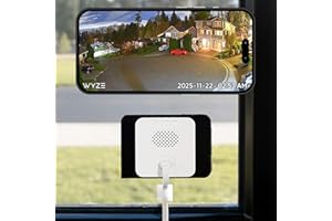 Wyze Window Camera, 2.4GHz WiFi Indoor Camera with Upgraded Color Night Vision, AI-Powered Motion Detection, Easy Setup with Bluetooth for Home Security, 24/7 Recording, Compatible w/Alexa & Google
