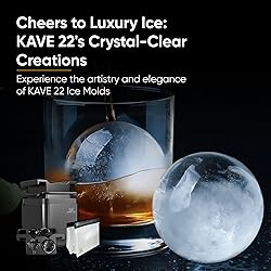 KAVE 22 Diamond Ice Cube Molds, Create 4 Clear Ice