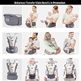 bebear Bebamour Baby Carrier Newborn to Toddler Grey 0-36 Months view 7