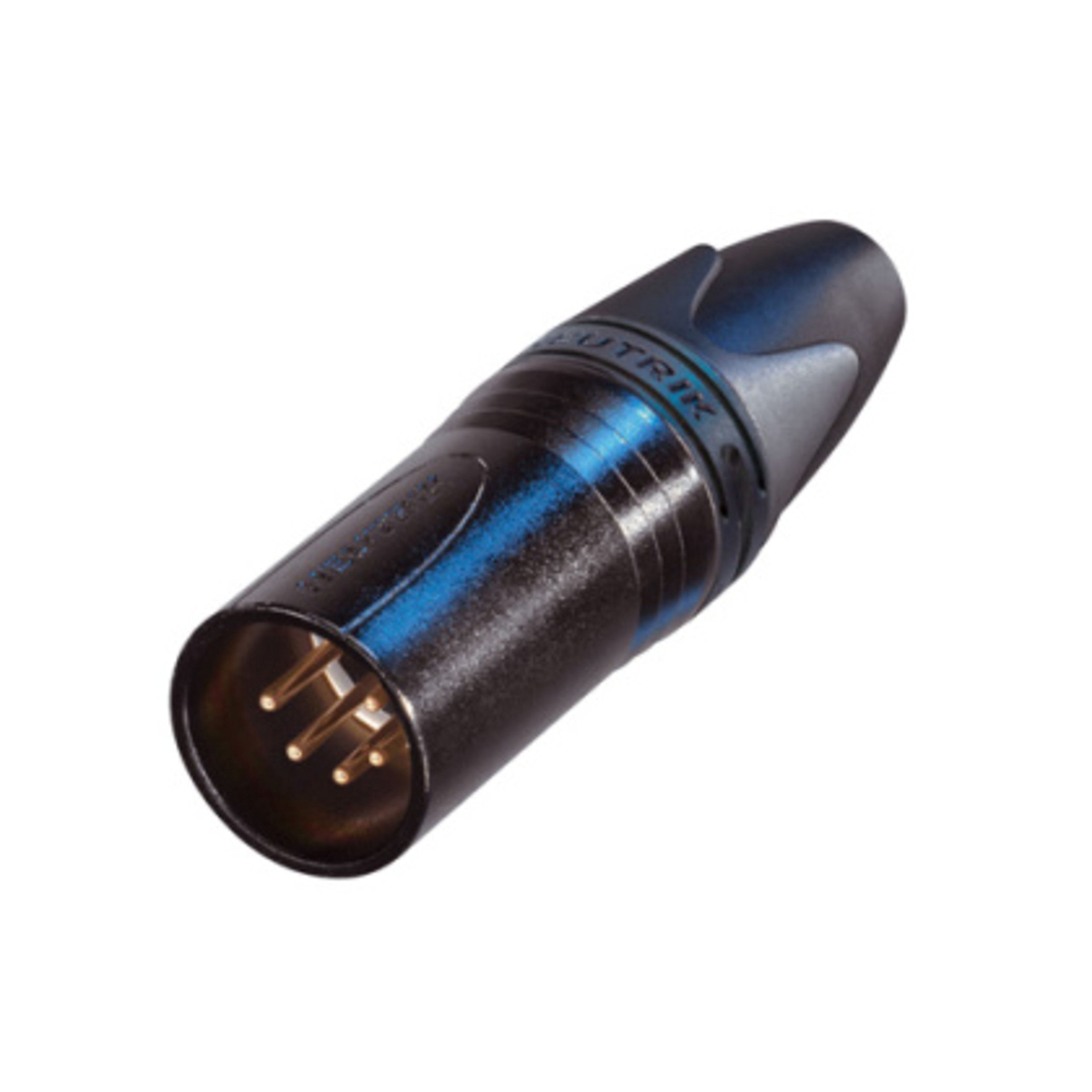 Neutrik NC5MXX-B 5-Pin Male Cable MT, Black Finish with Gold Contacts