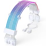 Sirlyr 2 x 8 Pin RGB GPU Cable,Addressable PSU PCIE