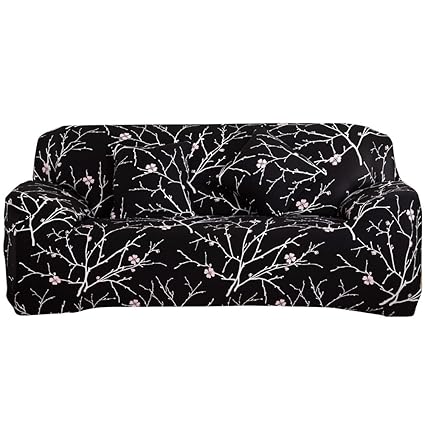 BESTVECH Art Spandex Stretch Slipcover Printed Sofa Furniture Cover (3 Seats)