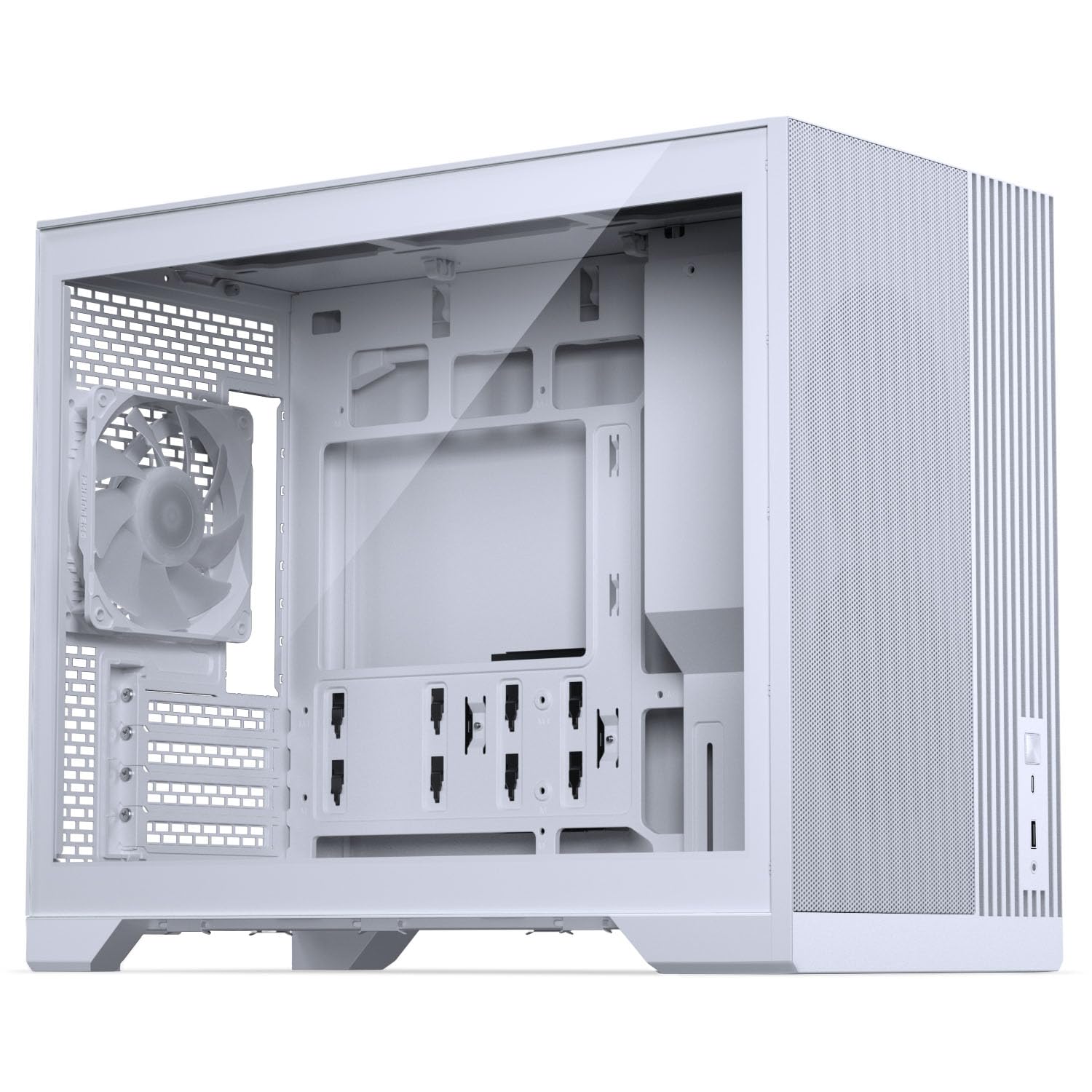 Phanteks XT M3 Mini-Tower PC-Gehäuse Weiß – Kompaktes Micro-ATX Case mit Tempered Glass, Unterstützung für 360-mm-Radiator & 430-mm-Grafikkarten – mit 3X 120mm RGB Lüftern 2