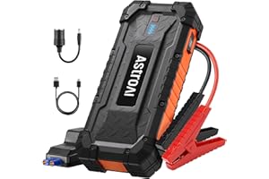 AstroAI S8 Ultra 4000A Jump Starter, 24000mAh Car Starter(All Gas, Up to 12L Diesel Engine), 12V Auto Battery Booster Pack, Jump Box with USB Quick Charge and DC/Type C Port, LED Light, Jumper Cable