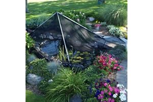 The Pond Guy PondShelter Cover Net, Outdoor Water Garden Enclosure, Mesh Debris Barrier for Leaves, Twigs & Sticks, Protect Koi & Fish from Predators 11' x 16'