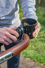LittleLife Buggy Cup Holder Universal Bottle Organiser for Stroller Black view 9