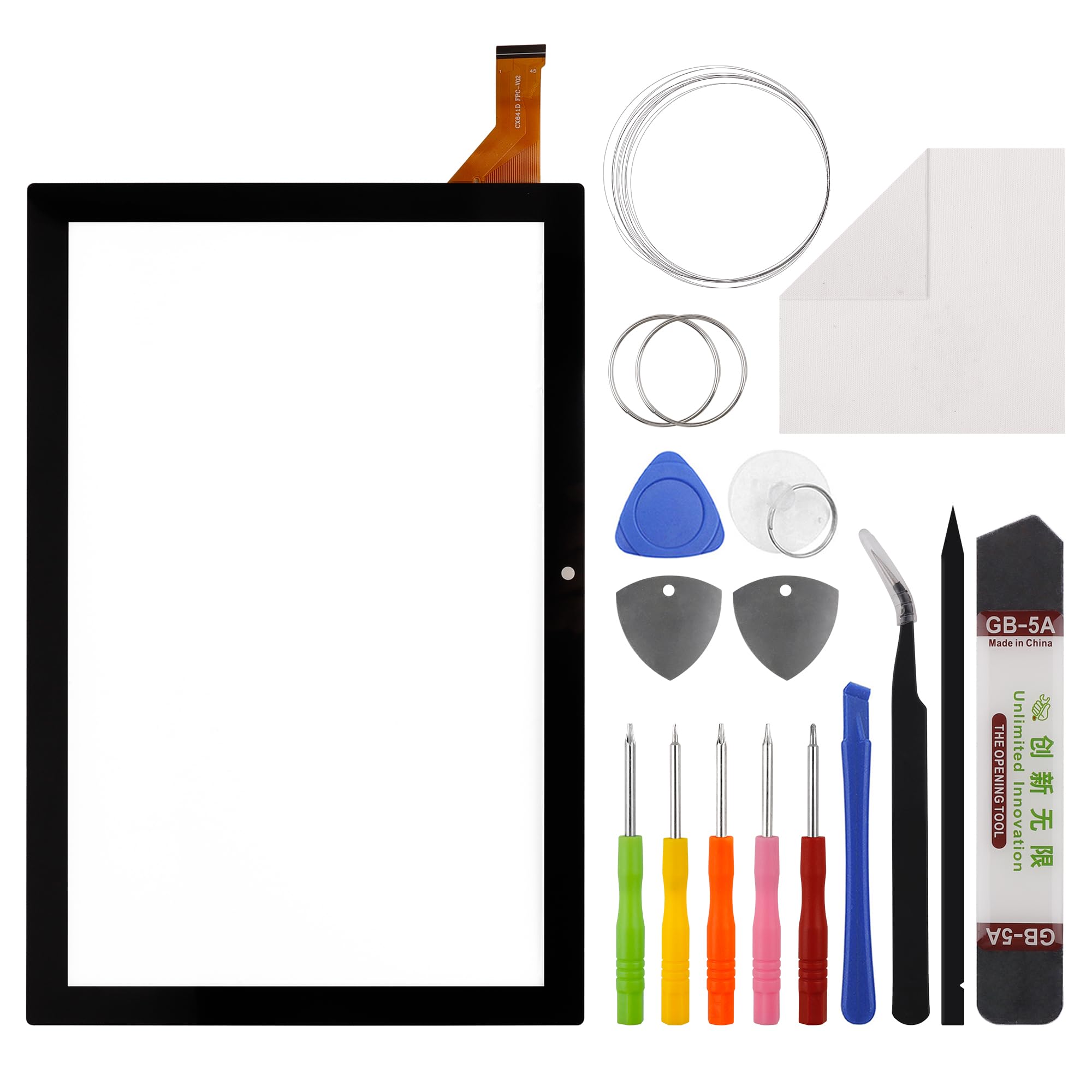 Photo 1 of [New] Duotipa Touch Screen Digitizer Replacement for YQSAVIOR YQ10S / YQ10S Max 10.1'' with Repair Tools Kit (No LCD Screen)