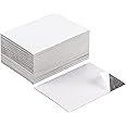 CHUNNIAO Magnetic Sheets With Adhesive for Wallet Size Pictures,2.5x3.5-80 Pack,Bulk Self Adhesive Backing,Create Picture Magnets for Refrigerator,Peel and Stick on,Decoration Your Home and Classroom