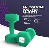 KAYMAN Neoprene Dumbbells Pair with Anti-Slip Grip 1-10 kg Set view 2