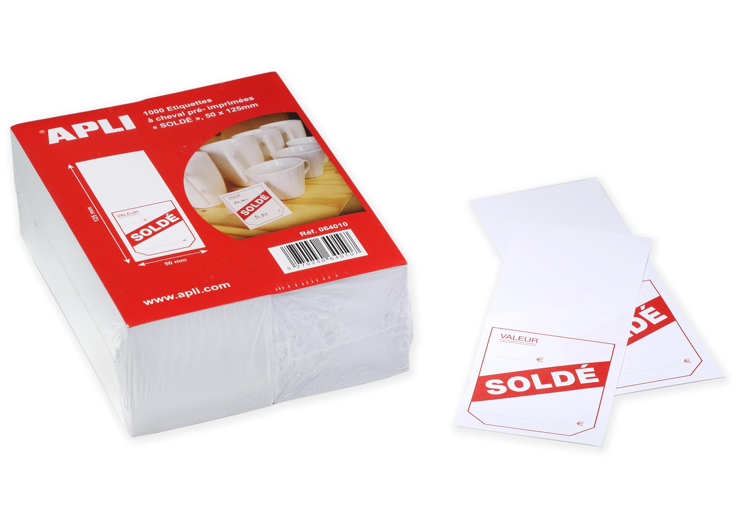 Agipa 64010 Pack of 1.000 Labels 50 x 125 mm
