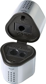 Faber-Castell Grip Trio Pencil Sharpener Tub Box Silver 2001 view 3