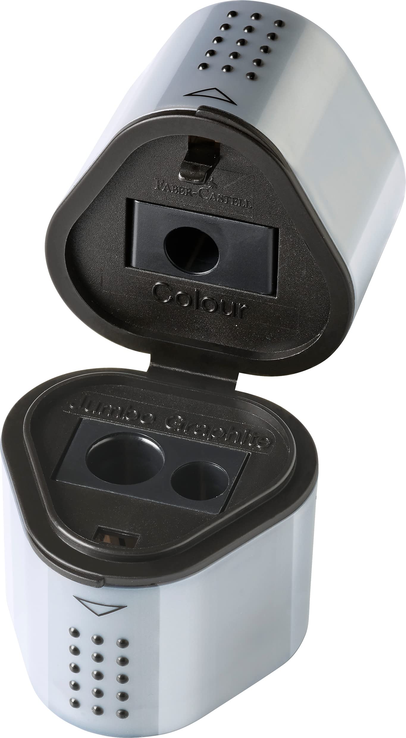 Faber-Castell Grip Trio Pencil Sharpener: Silver