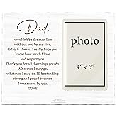Zauly Father of the Groom Picture Frame, Wedding Gifts for Father from Groom Son, Love Always Dad Photo Frame, 4 x 6 Inch Photo