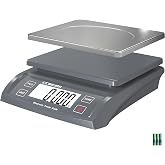 Postal Scale Transport Scale 30kg/1g, 66lb with Battery and Stainless Steel Scale Plate, can be Used in Home Kitchen, Postal, Transport, Parcel, Supermarket with Fruit Scale