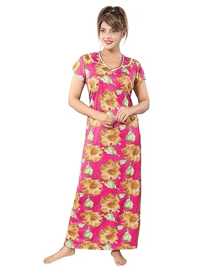 Multicolor Floral Women Maternity Gown/Nursing Gown