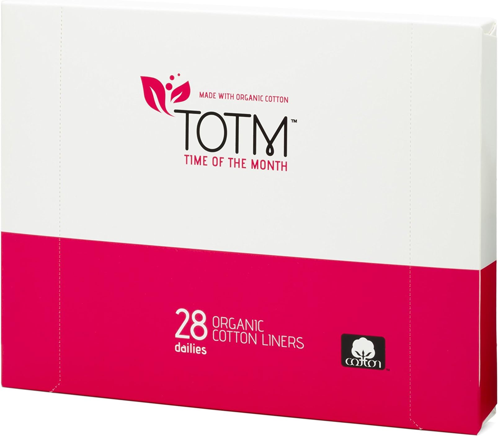 TOTM 100% Organic Cotton Panty Liners (Dailies) x 28