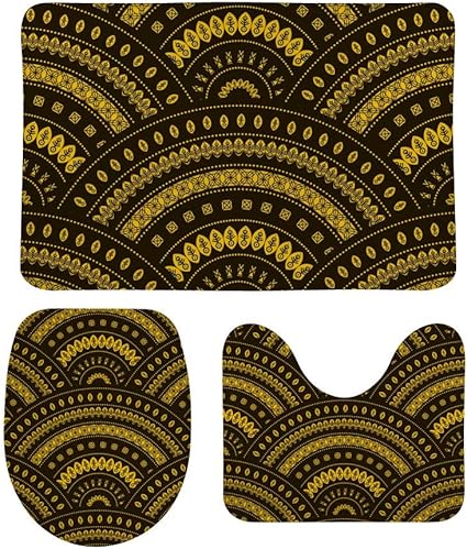 Alfombras de baño con diseño tribal oriental oriental para puerta