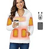 Genovega Graphene Women Heated Jacket 12V Fast Charge 18400mAh Large Capacity