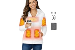 GENOVEGA Graphene Women Heated Jacket 12V Fast Charge 18400mAh Large Capacity