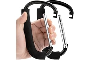 Funbliss Stroller Hooks by Baby，2 Pack Convenient Organizer Hook Bag Clips to Diaper Bags Clothing,Purses,Groceries,Great Hoo