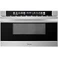 Midea MM12S2ASZ Oven 1000W, 1.2 Cu.ft Drawer, 24'' Built-in Microwave, Stainless Steel, Child Safety Lock, One-Touch, Auto-Menus