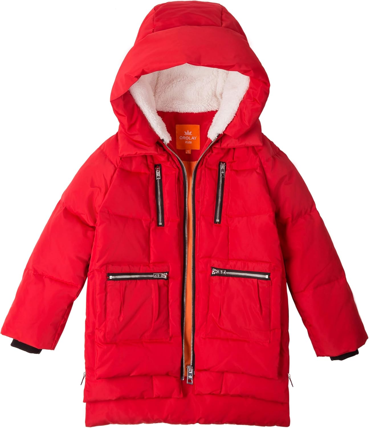 Orolay Children Hooded Down Coat Girls Quilted Puffer Jacket Boys Winter Jackets: Clothing