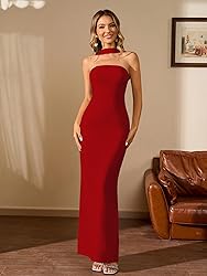 HTZMO Women Elegant Summer Bodycon Maxi Dress