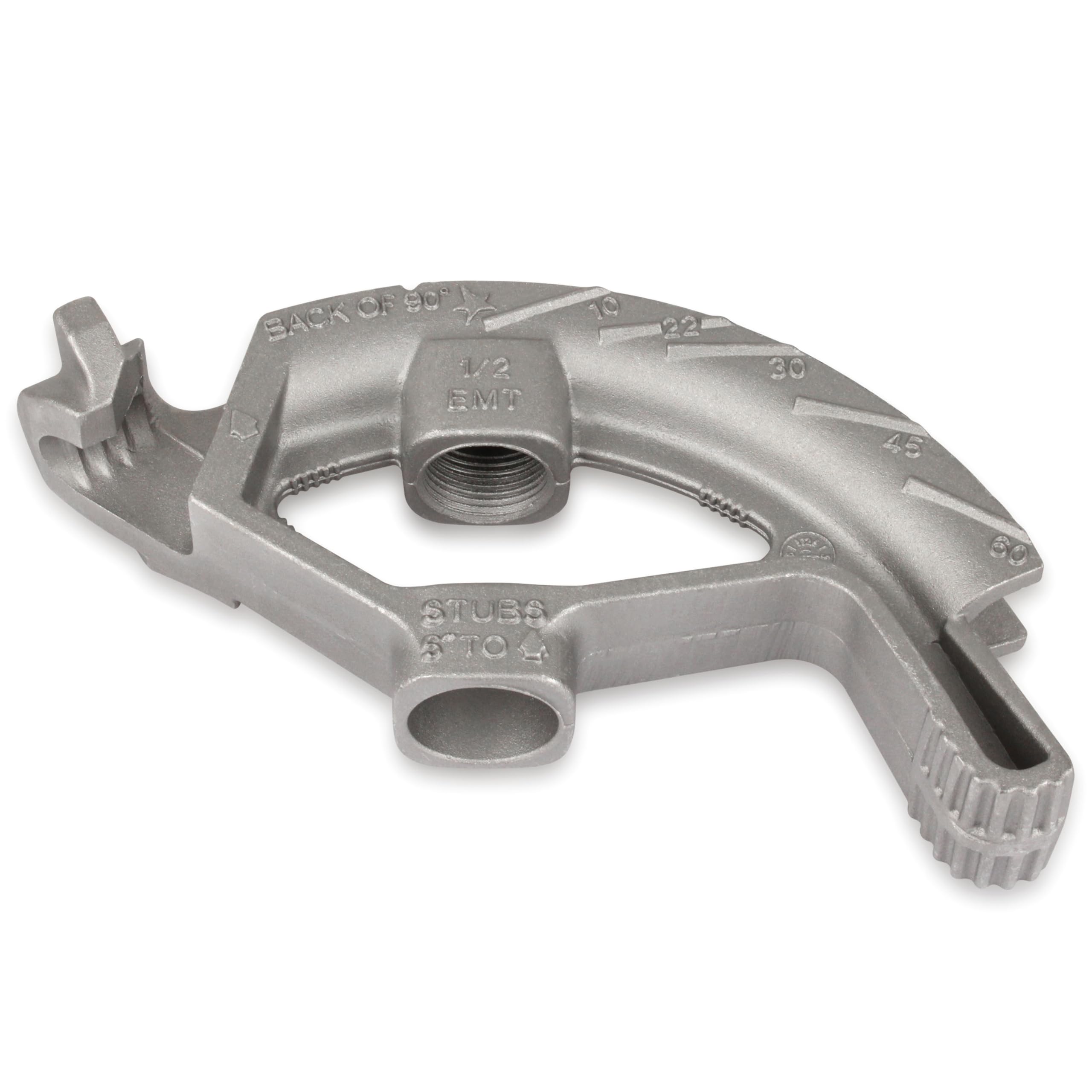 Photo 1 of 1/2-Inch EMT Conduit Hand Bender Head - Heavy-Duty Aluminum Bending Tool for Electrical EMT Pipe, Precision Angle Bends for Electricians, DIY & Professional Electrical Projects