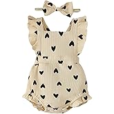 Fullfamous Baby Girl Ruffled Jumpsuit and Headband Set