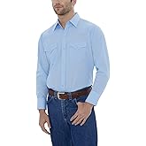 ELY Cattleman Mens Long Sleeve Solid Western Shirt - TallButton Down Shirt