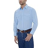 Ely Cattleman Men's Size Long Sleeve Solid Western