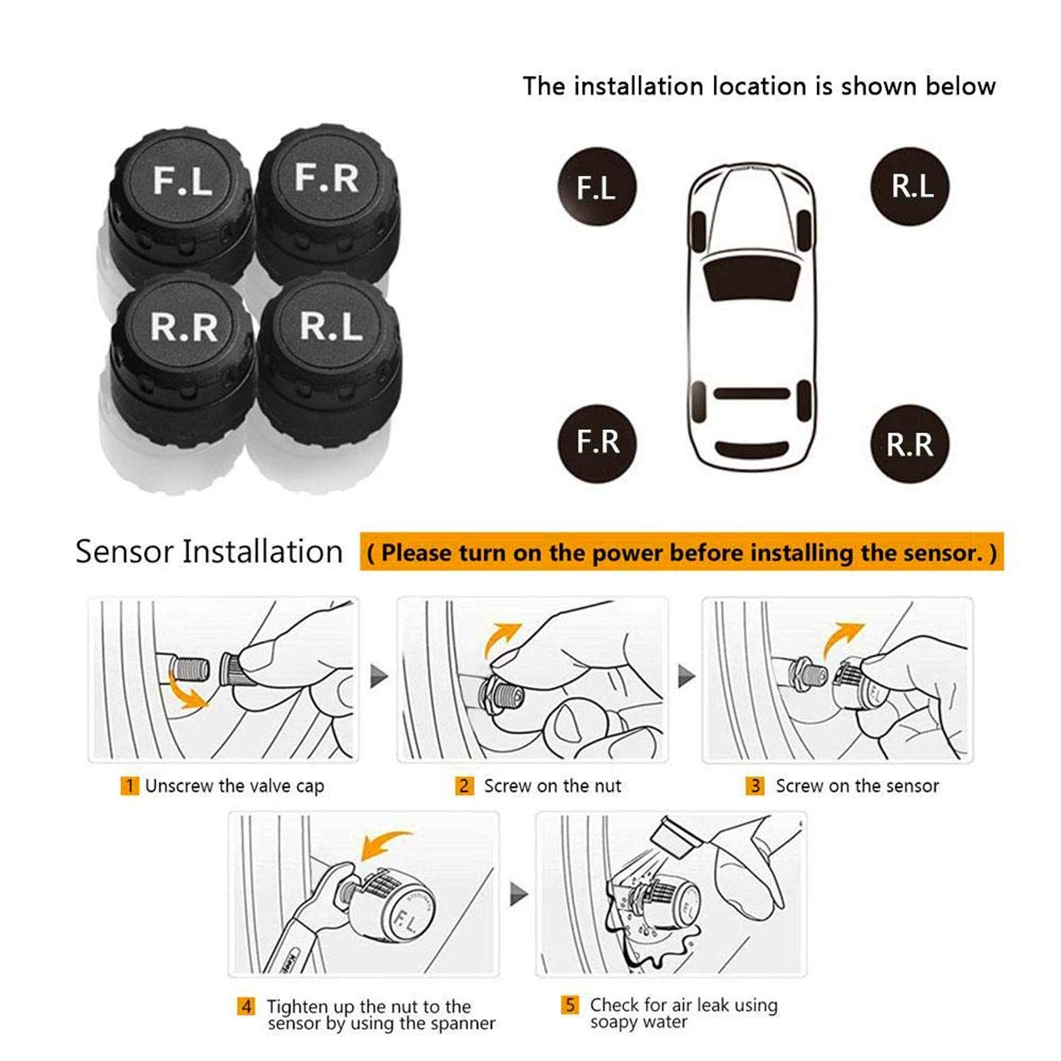 Основные компоненты системы (сенсоры, клапаны, монитор)