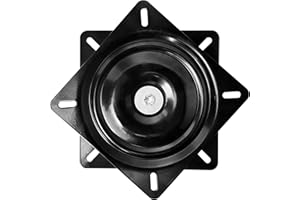 MySit 6.25" Heavy Duty Bar Stool Swivel Plate Replacement, Square Swivel Mechanism for Recliner Chair or Furniture - Ball Bearing Swivel Boat Seat