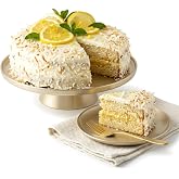 Andy Anand Coconut Lemon Birthday Cake, 9 Inch 2.9 lbs | Gluten Dairy Free, Fresh Delivered, Organic Food Gifts For Women, Mother, Father