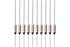 BNYZWOT SF70E-73 Degree Metal Thermal Cutoffs Thermal Fuse 10A 250V for Motor Transformer Electric Industrial Home Appliance 10Pcs