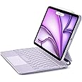 ESR iPad Air 11 Inch (M3/M2, 2025/2024), Air (5th/4th Gen) & Pro 11 Inch (4th/3rd/2nd/1st Gen) Case with KeyboardMagic Case, Easy-Set Floating Cantilever Stand, Precision Multi-Touch Trackpad, Purple
