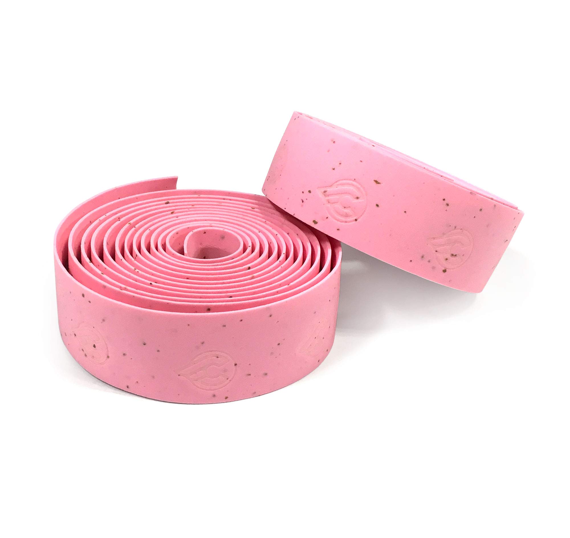 Cinelli Original Cork Handlebar Tape & Plugs, Pink Jersey