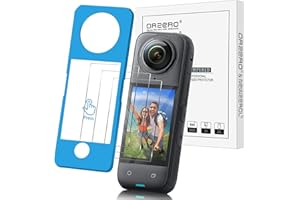 (3 Pack) Orzero Camera Screen Protectors Compatible for Insta360 X4 Air Accessories, Protector De Pantalla with Auto Alignmen