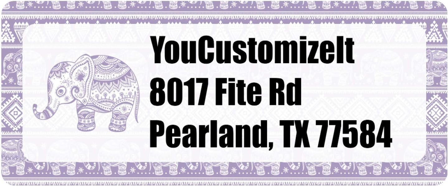 Baby Elephant Return Address Labels (Personalized)