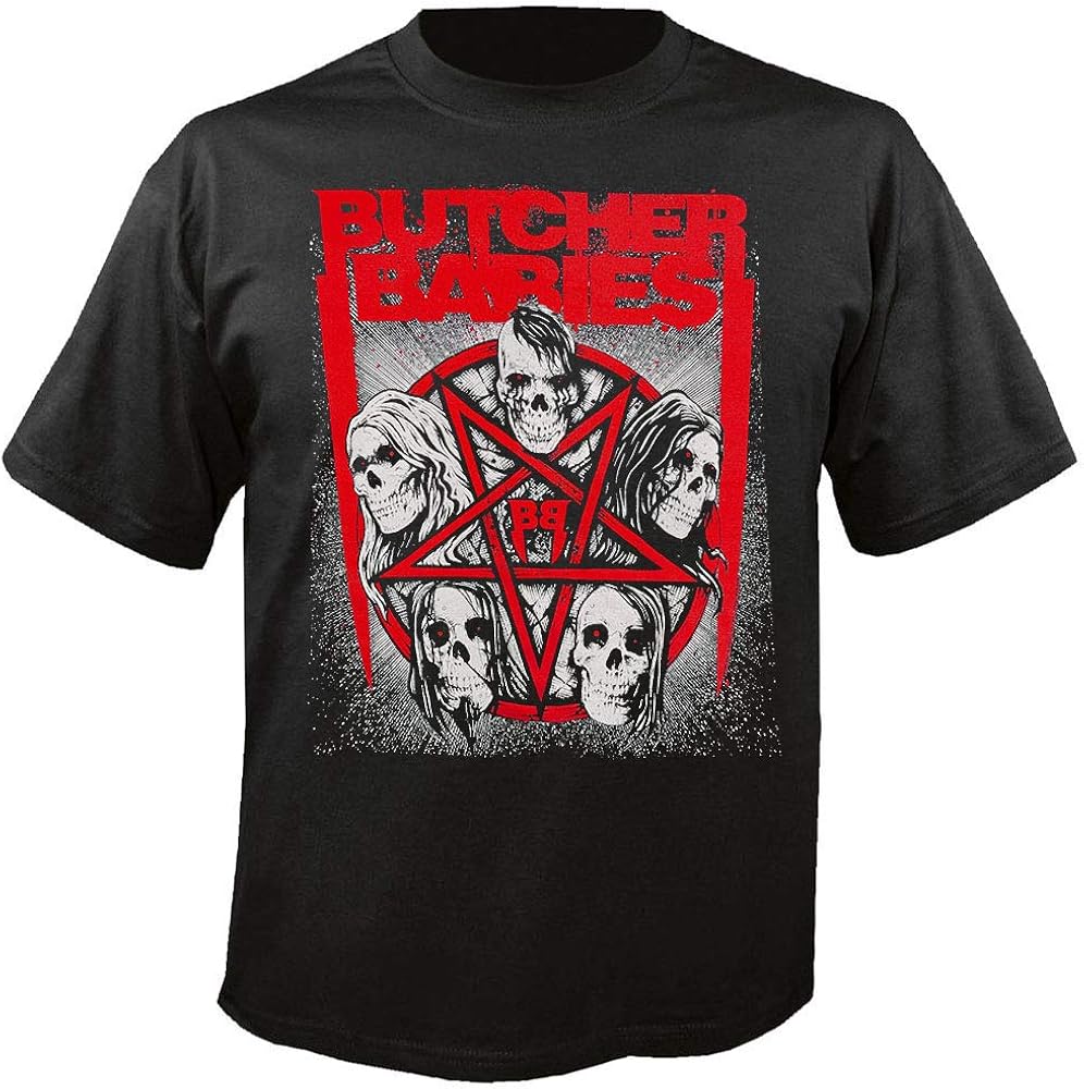 Butcher Babies Band Skulls TShirt Amazon.de Bekleidung
