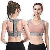 HTOGQCQ Posture Corrector for Women and Men, Adjustable Back Straightener, Upper Back Support Brace, Hunchback Posture Corrector - Relieves Neck, Shoulder, Back Pain
