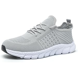 SHSIRET Walking Shoes for Men Women, Unisex Non Slip Breathable Running Sneakers Lightweight Casual Athletic Trainers for Gym