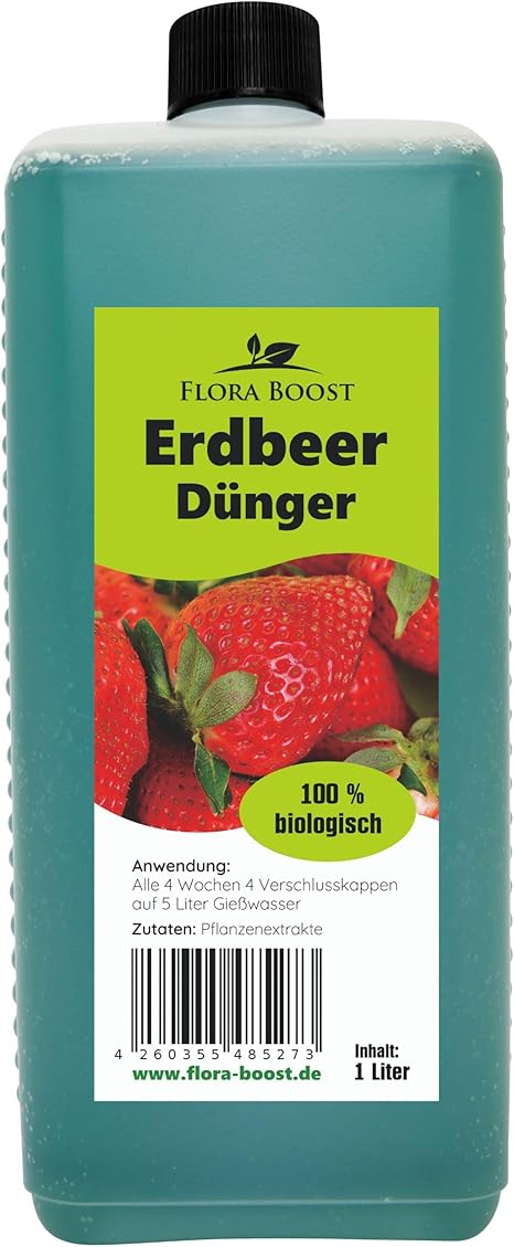 Konfitee Erdbeerdünger flüssig Erdbeer Dünger Pflanzen düngen wie die