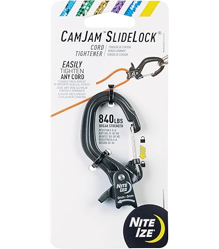 Amazon.com: Nite Ize CamJam SlideLock Cord Tightener & 10 ft