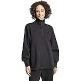 adidas womens All Szn Fleece Oversized Quarter-zip