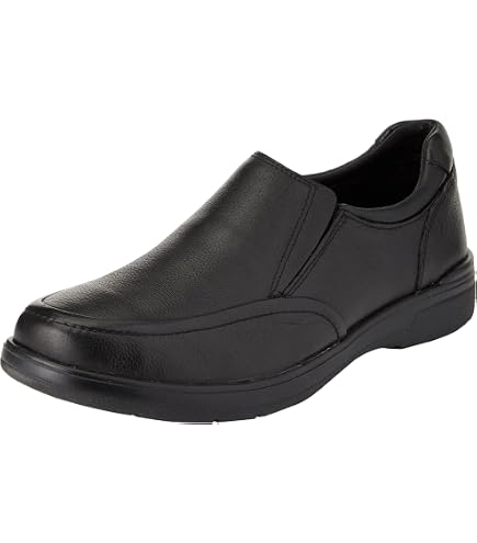 Hush Puppies Santiago Men\'s 12 Black Leather Slip-On Dress Loafers Hush Puppies Leather Memory Foam Shoes Hush Puppies Men main image 4